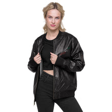 Load image into Gallery viewer, Leather Bomber Jacket