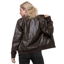 Load image into Gallery viewer, Leather Bomber Jacket