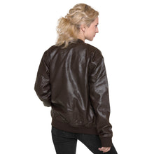 Load image into Gallery viewer, Leather Bomber Jacket