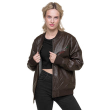 Load image into Gallery viewer, Leather Bomber Jacket