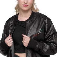 Load image into Gallery viewer, Leather Bomber Jacket
