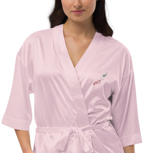 Satin robe