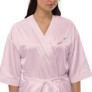 Satin robe