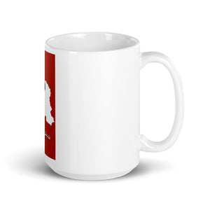 White glossy mug